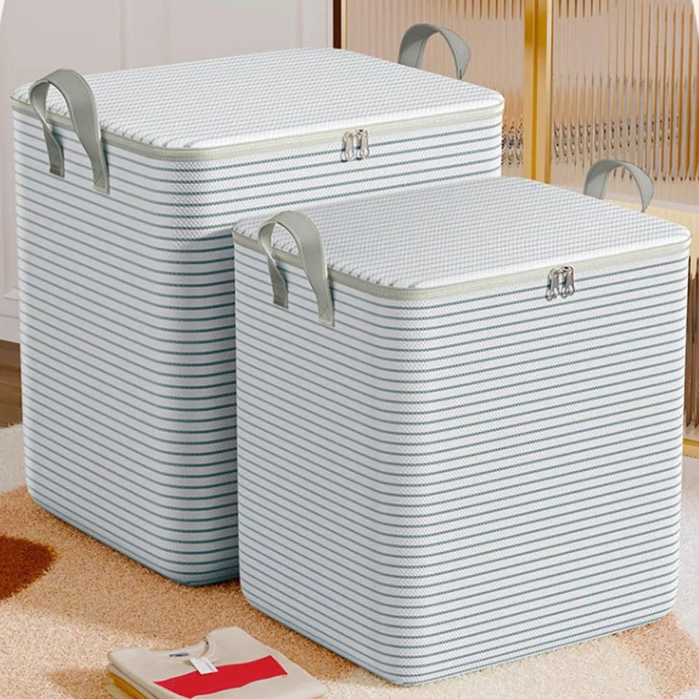 Extra Large Storage Bag Non-Woven Closet Clothes Organizer Breathable Clothing Quilt Storage Container for Home Bedroom