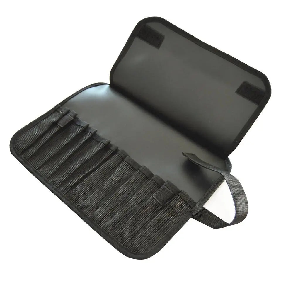 12 Slots Portabale Fishing Lure Spoon Bag Foldable Fishing Jig Bag Fishing Tackle Pocket Bag Organizer For Baits Hooks Lines