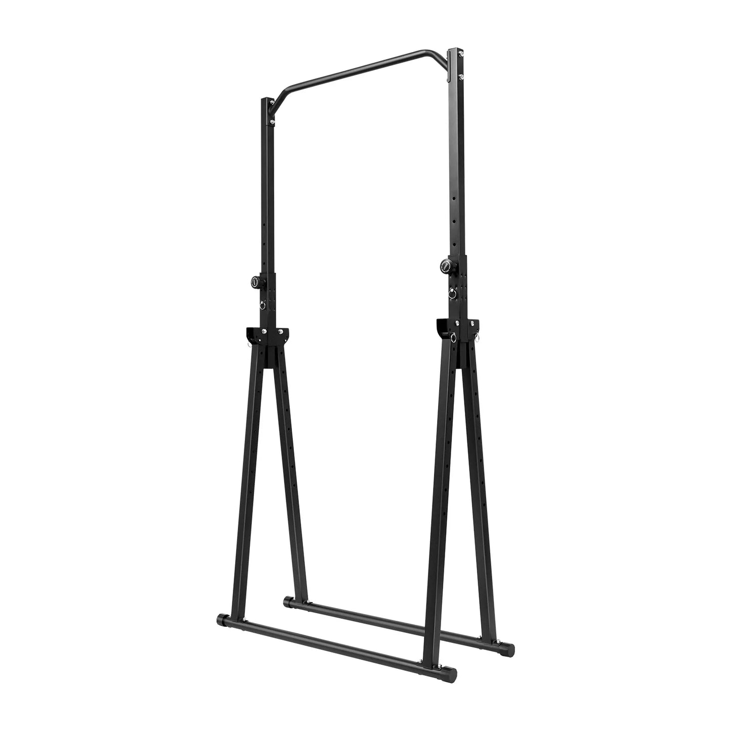 Black Triangular Pull Up Station Adjustable Height Carbon Steel Pull Up Bar for Home Gym Strength Training Equipment