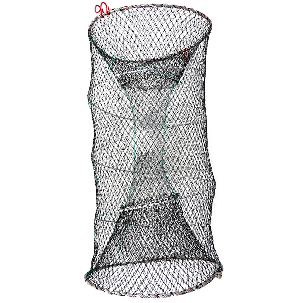 Foldable Fishing Cast Net Crab Trap Fish Cages Fish Loach Crayfish Shrimp Net Automatic Retractable Shrimp Trap