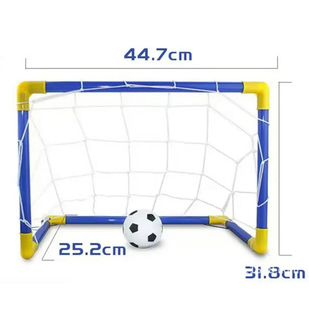 Folding Mini Football Soccer Ball Plastic Removable Goal Post Net Set High-strength Kids Indoor Outdoor Child Birthday Gift