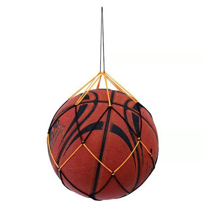 Single Ball Carrier Heavy-duty Basketball Ball Carry Mesh Storage Net Basketball Net Bag Sports Ball Holder Nylon Carry Bag