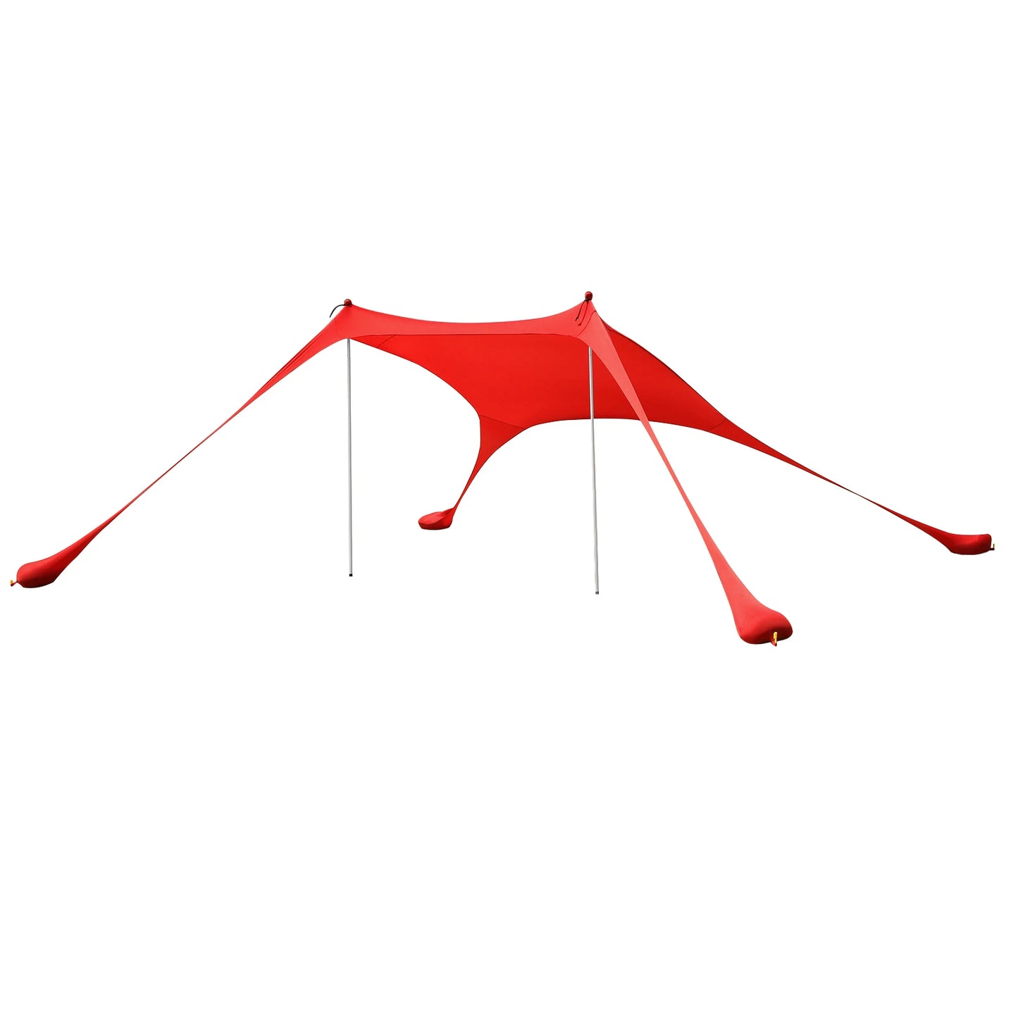 Red 2m * 1.6m Beach Elastic Sunshade Outdoor Tent for Beach Camping For 2-3 People For Beach Camping Fishing Backyard Picnic
