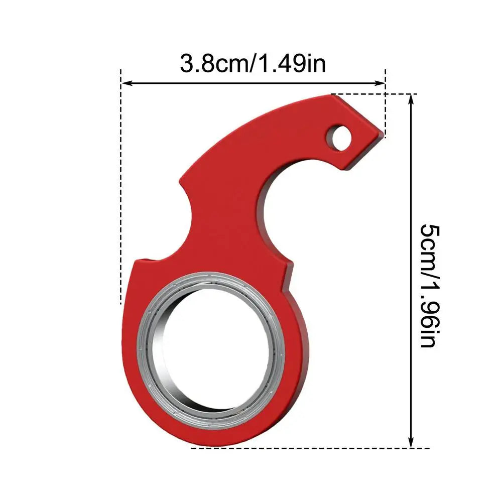 Creative Keychain Fidgets Spinner Anxiety Stress Relief Toy Revolve Cool Keyring Relieving Boredom Birthday Gift For Adults Kids