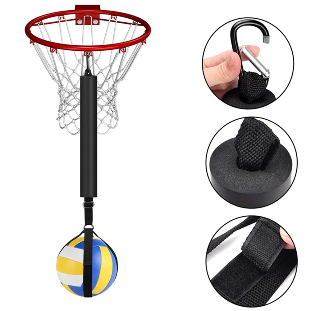 Volleyball Spike Trainer with Adjustable Belt Volleyball Training Aid Volleyball Practice Trainer Indoor Outdoor Train Supplies