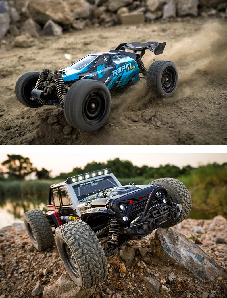 16103 PRO RC Offroad 4x4 70KM/H High-Speed RC Car 2.4GHz Brushless Motor, 1:16 4WD Off-road Climbing Vehicle Wtith LED Light
