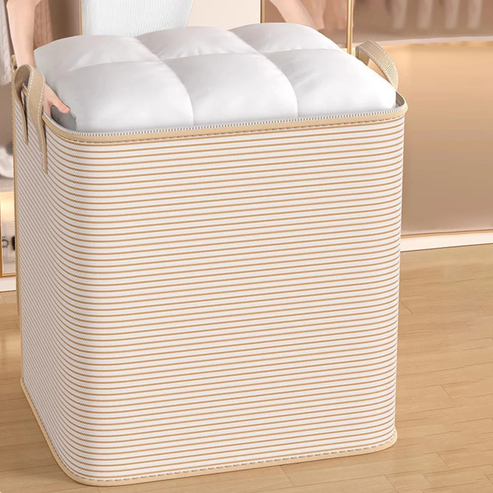 Extra Large Storage Bag Non-Woven Closet Clothes Organizer Breathable Clothing Quilt Storage Container for Home Bedroom