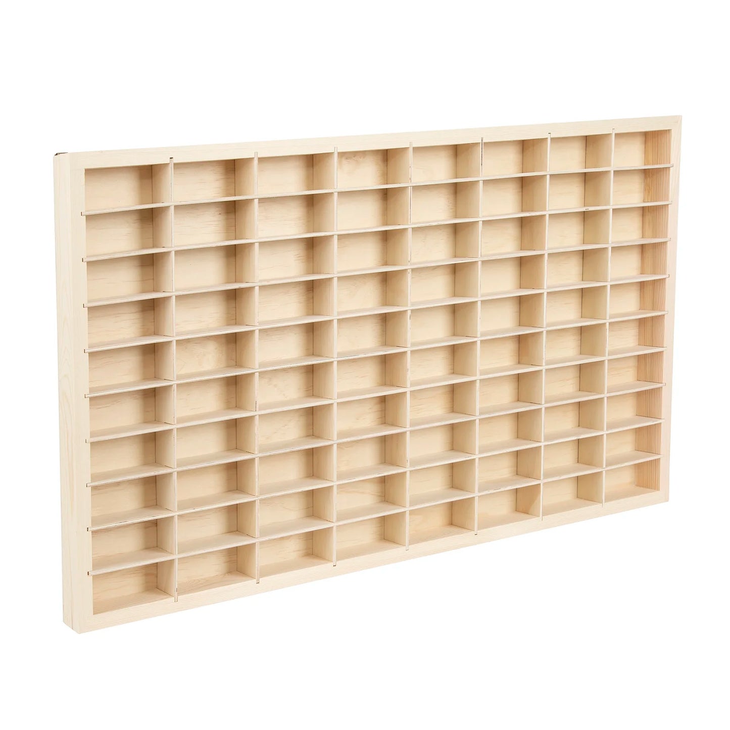 80 Grids for Hot Wheels Diecast Car Matchbox 1/64 Wood Display Shelf Toy Storage