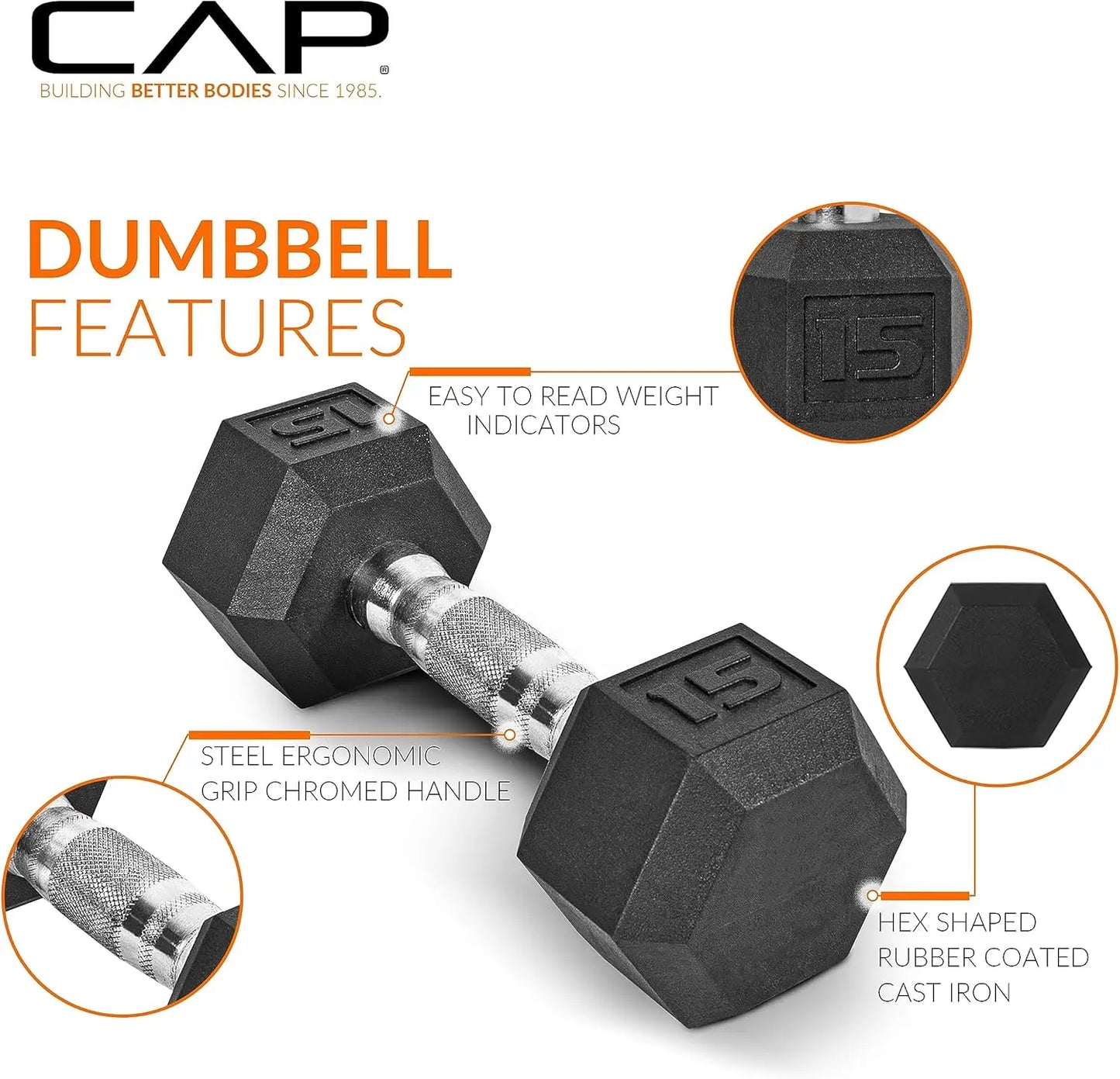 150 LB Coated Hex Dumbbell Weight Set with Vertical Rack | Chrome Handle Multiple Options