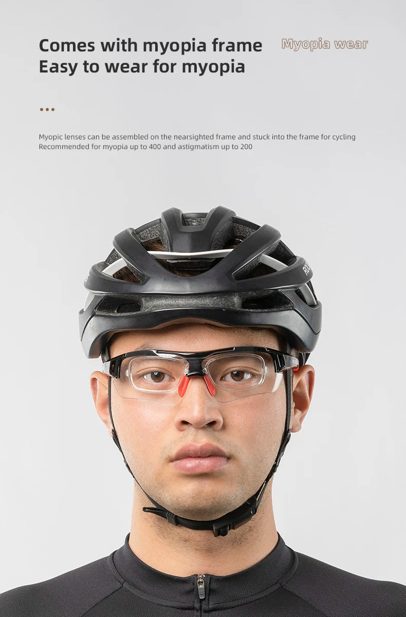 ROCKBROS Bicycle Glasses TAC Polarized Ultra-light Removeable Frame Non-slip Comfortable Bicycle Sunglasses Cycling Equipment
