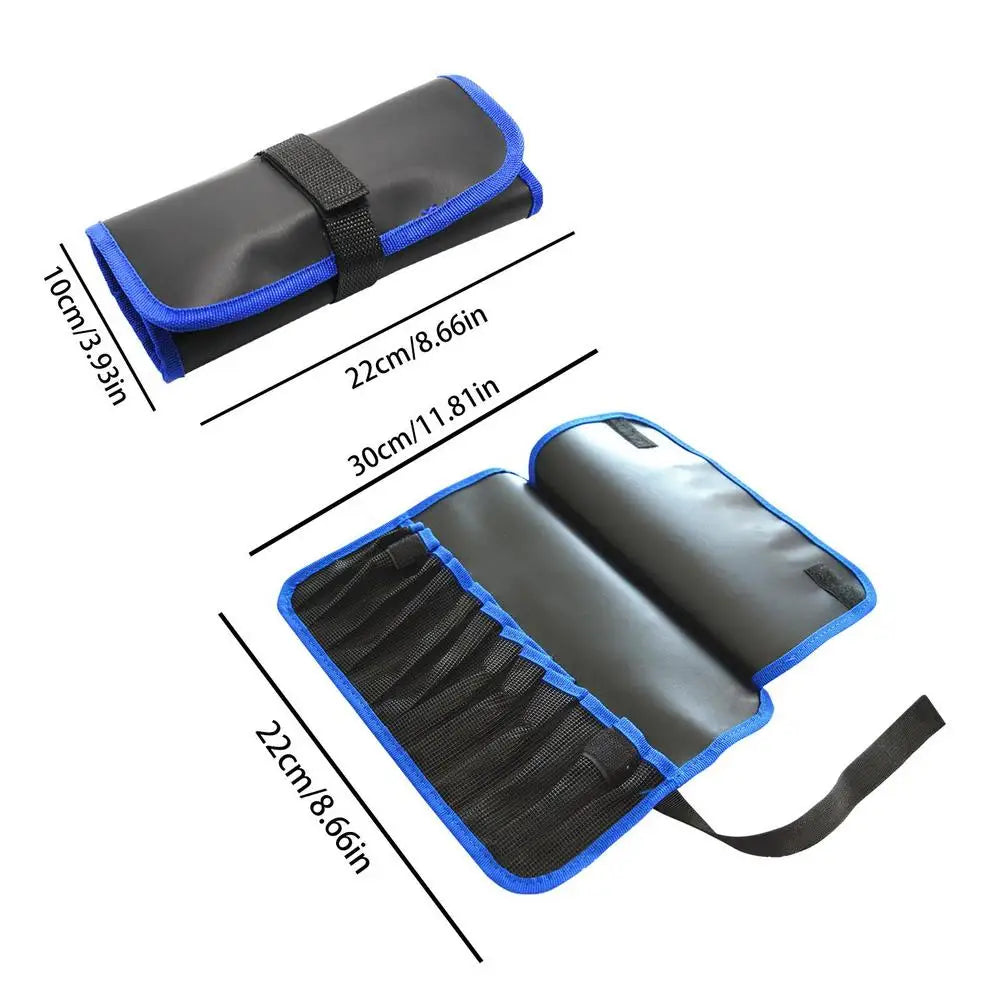 12 Slots Portabale Fishing Lure Spoon Bag Foldable Fishing Jig Bag Fishing Tackle Pocket Bag Organizer For Baits Hooks Lines