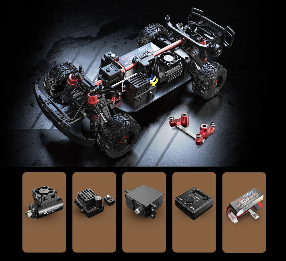 HYPER GO MJX14211 1/14 4WD RC High-Speed Brushless Remote Control Car With Gyroscope Off-road Racing RC Truck Toys