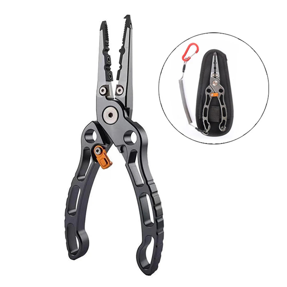 Titanium Alloy Fish Nose Pliers Convenient Lure Tongs Fish Clip Multifunctional Portable  Lightweight Outdoor Accessories